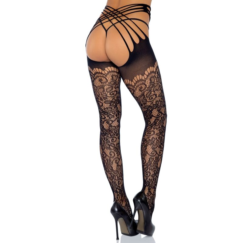 LEG AVENUE - MEDIAS ENVOLVENTES SIN CROTHLESS TALLA ÚNICA