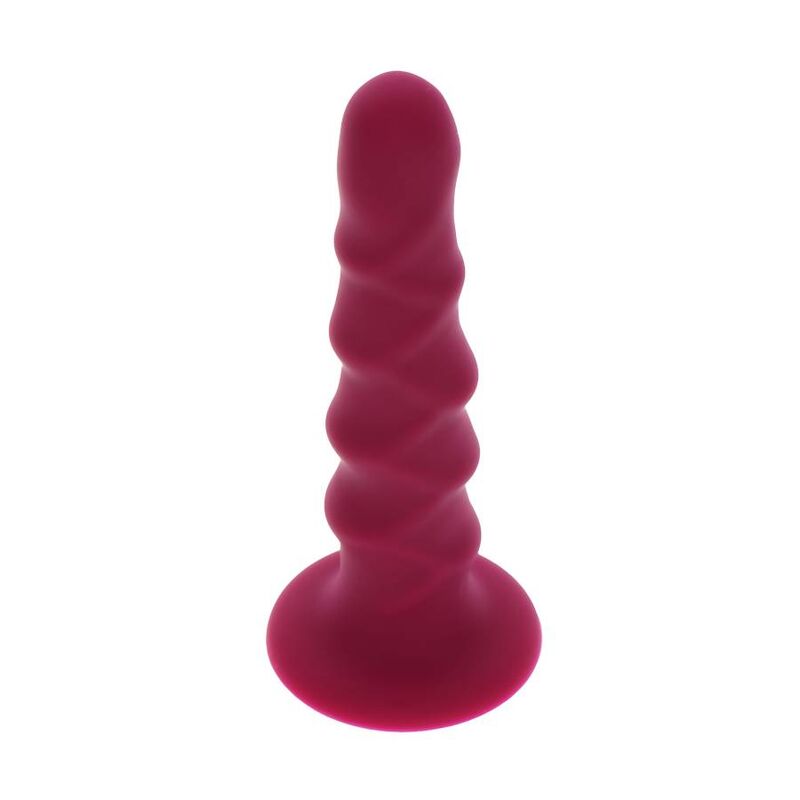 HAZTE REAL - DONG ACANALADO 12 CM ROJO