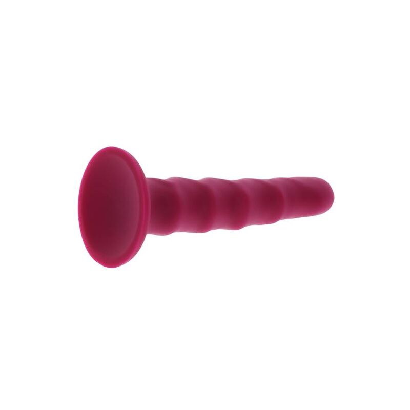 HAZTE REAL - DONG ACANALADO 12 CM ROJO