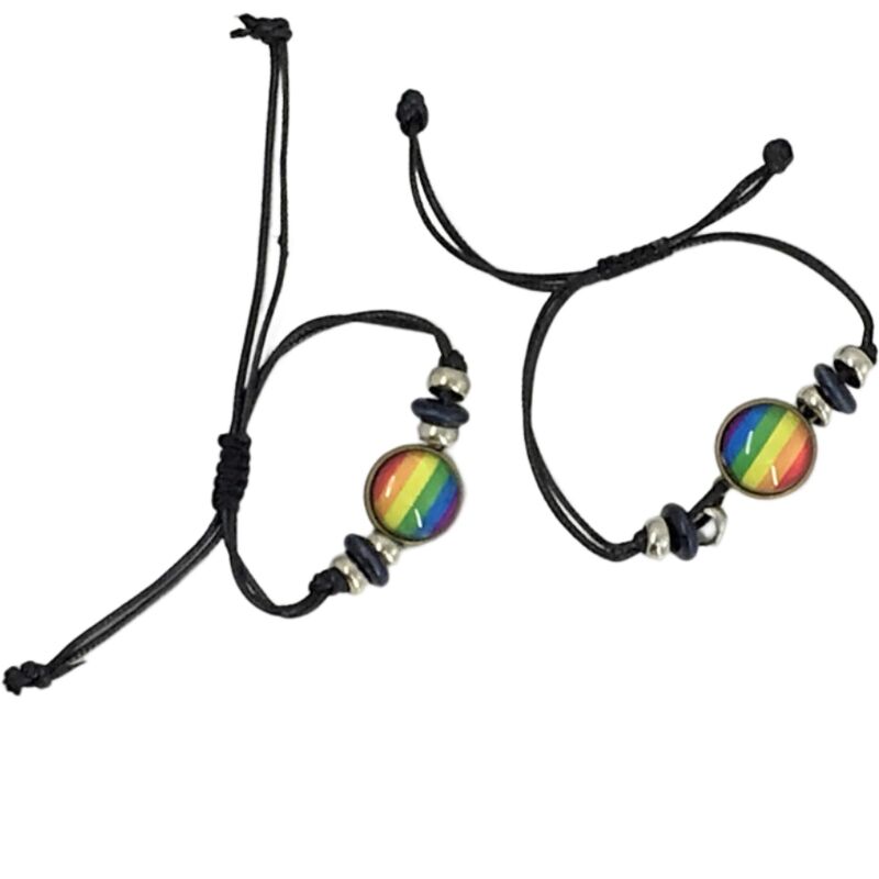 ORGULLO - PULSERA CÍRCULO CENTRAL BANDERA LGBT