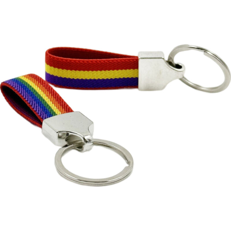 PRIDE - LLAVERO DE TEJIDO ELÁSTICO CON BANDERA