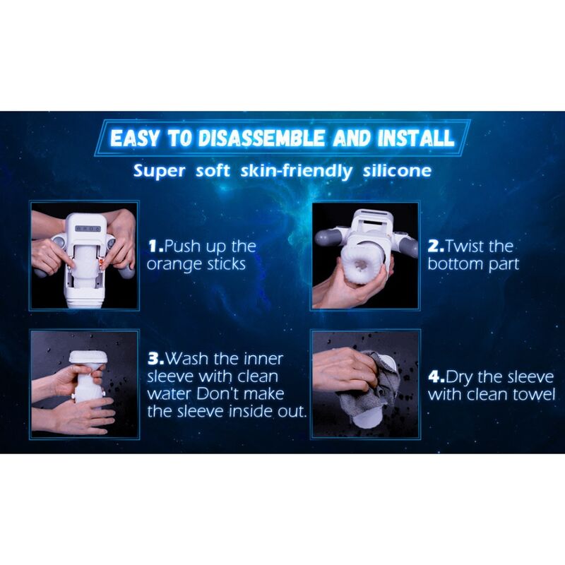 GAME CUP - MASTURBADOR VIBRADOR DE EMPUJE CON FUNCIÓN CALENTADORA Y SOPORTE MÓVIL - NEGRO