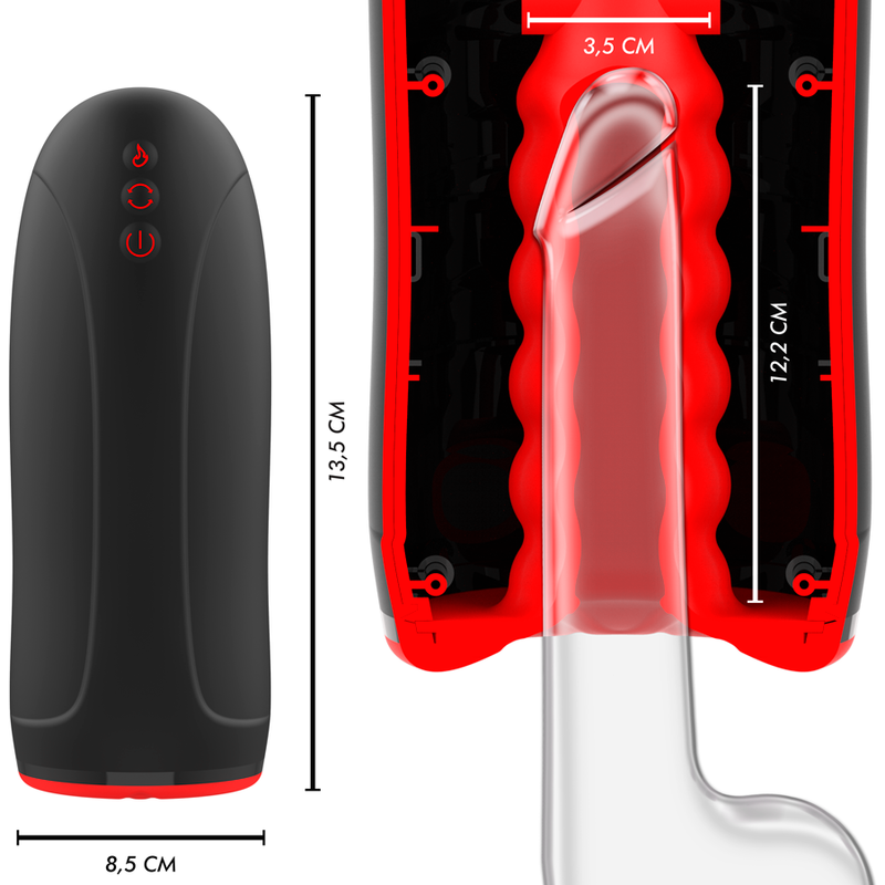 JAMYJOB - MASTURBADOR EFECTO CALEFACTOR SWING-R, SWING TECH Y VIBRACIÓN