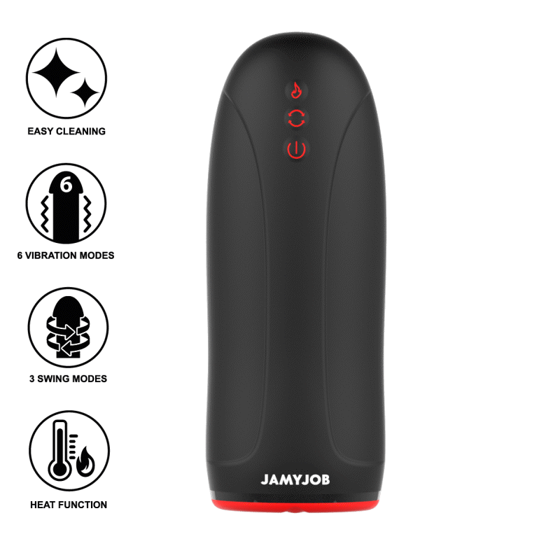 JAMYJOB - MASTURBADOR EFECTO CALEFACTOR SWING-R, SWING TECH Y VIBRACIÓN