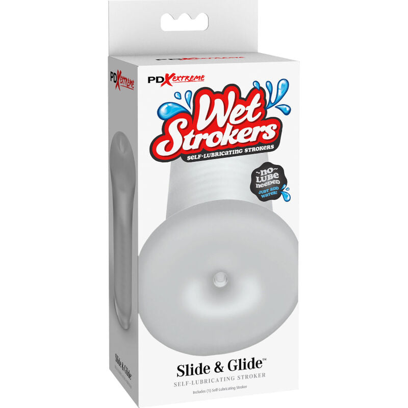 FETISH FANTASY EXTREME - MASTURBADOR MASCULINO EN SILICONA TRANSPARENTE SLIDE & GLIDE