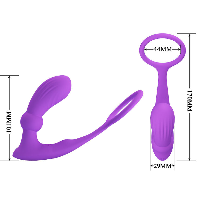 PRETTY LOVE - ANILLO ANAL Y VIBRADOR WARREN PURPLE