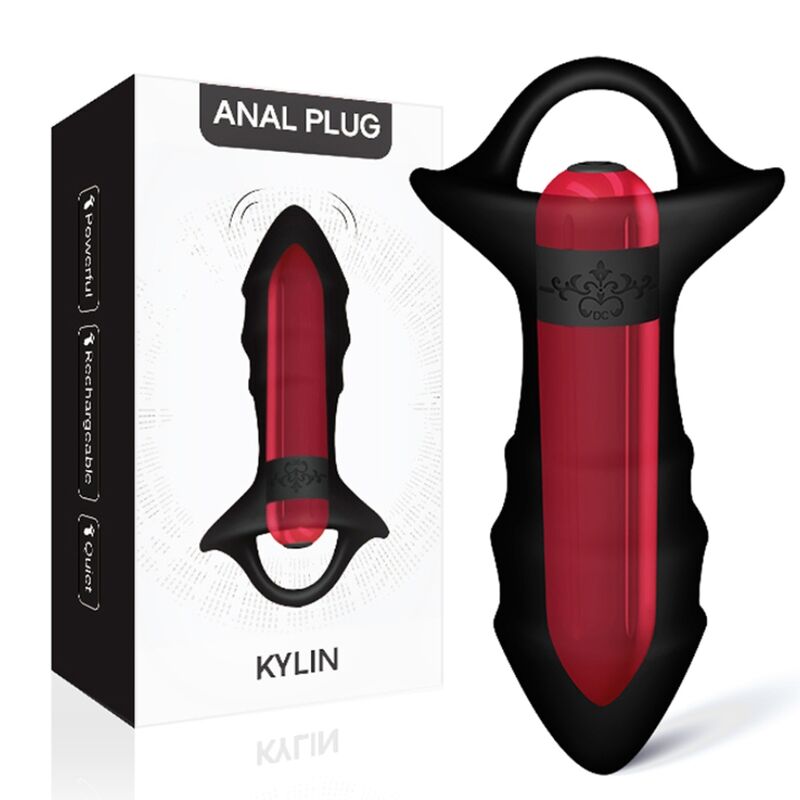ARMONY - KYLIN DEDO VIBRADOR Y PLUG ANAL NEGRO CONTROL REMOTO