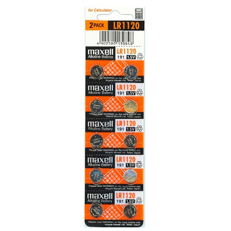 MAXELL - BATERÍA LR1120 1.5V 10 UNIDADES