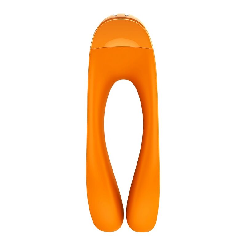 SATISFYER - VIBRATEUR DOIGTS CANDY CANE ORANGE