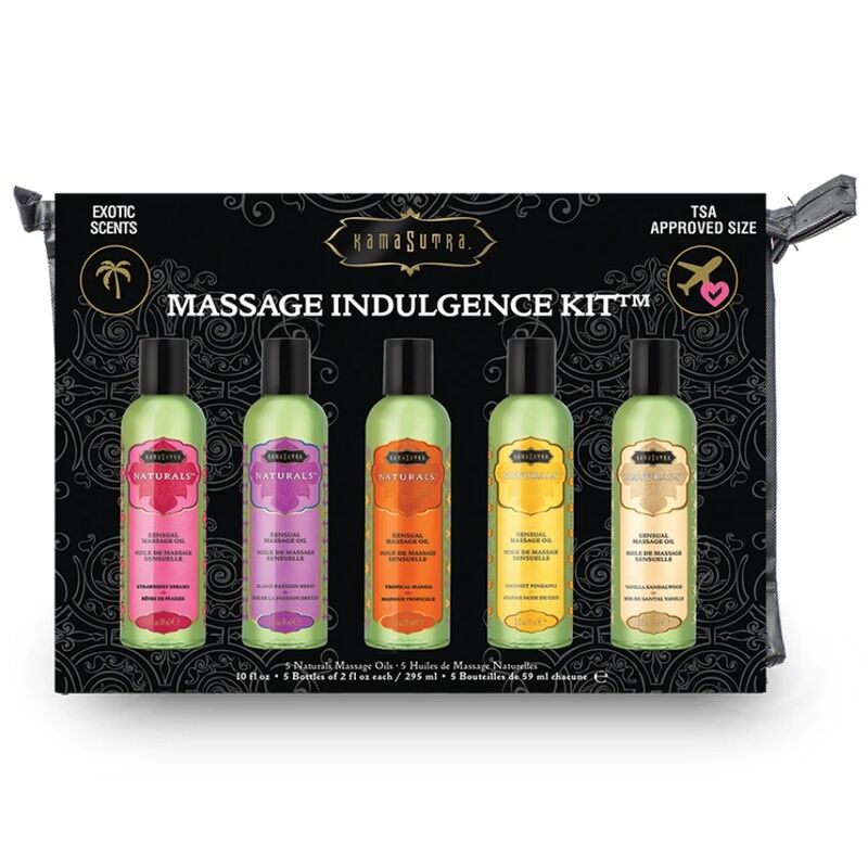 KAMASUTRA - KIT HUILE DE MASSAGE INDULGENCE