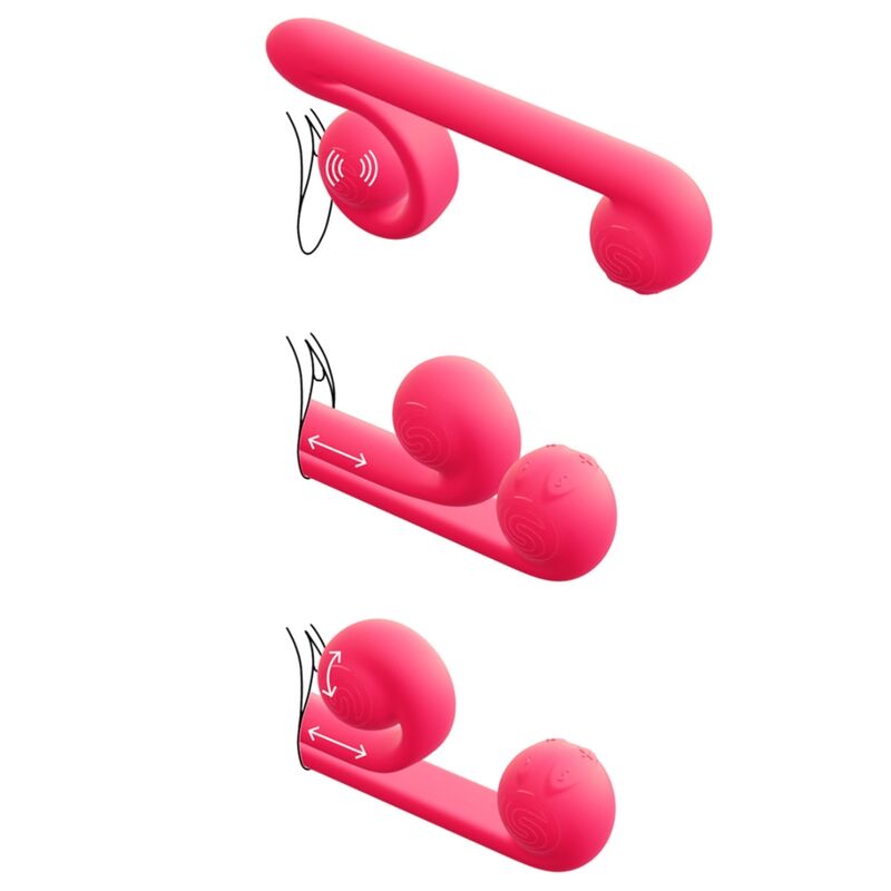 SNAIL VIBE - VIBRATEUR MULTIACTION ROSE