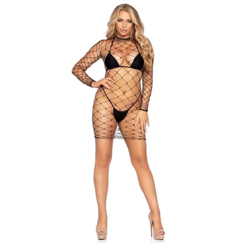 LEG AVENUE - FENCE NET MINI ROBE TAILLE UNIQUE