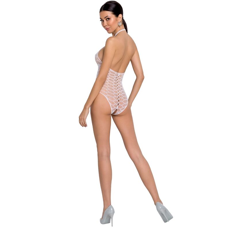 PASSION - BODYSTOCKING FEMME BS087 BLANCO TAILLE UNIQUE