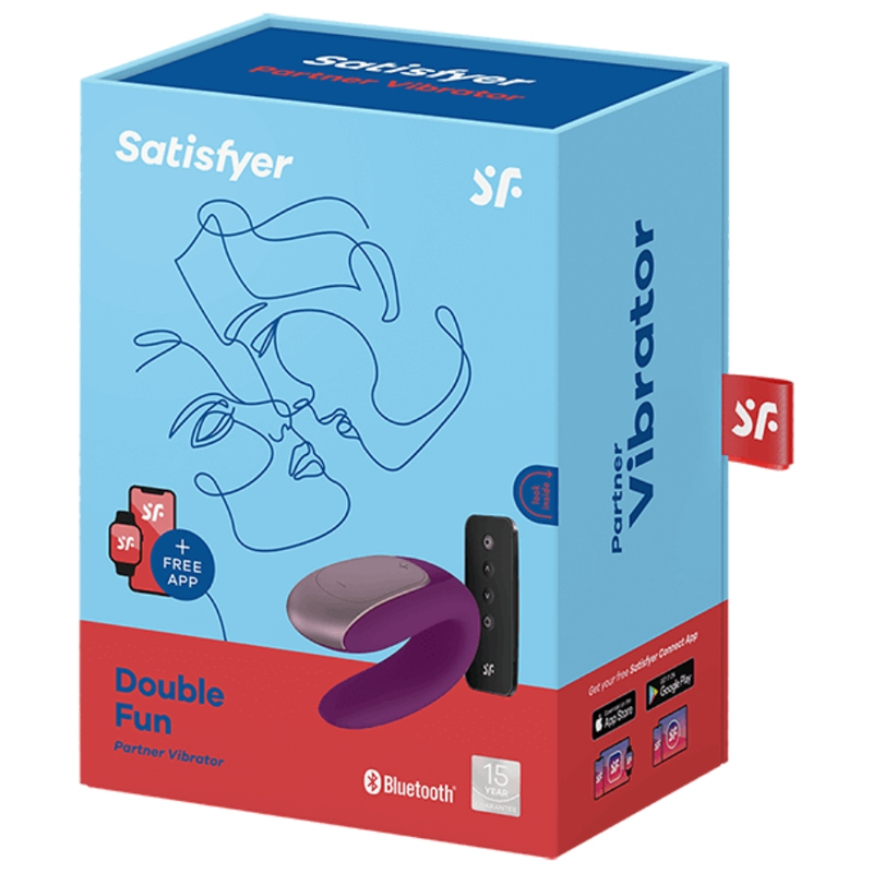 SATISFYER - VIBRATEUR PARTENAIRE DOUBLE FUN VIOLET