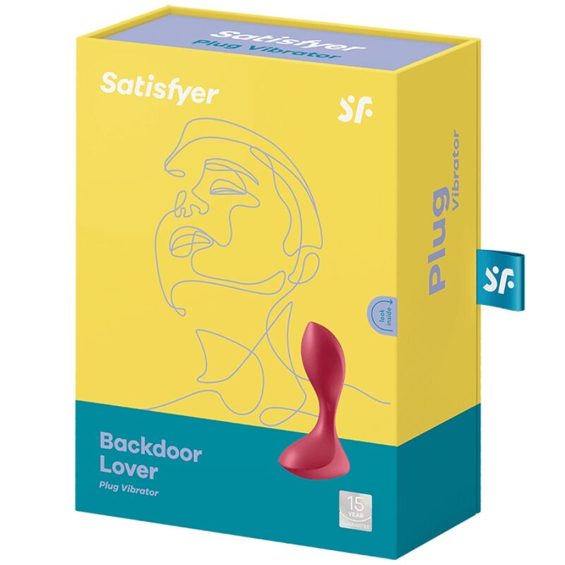 SATISFYER - BOUCHON VIBRANT BACKDOOR LOVER ROUGE