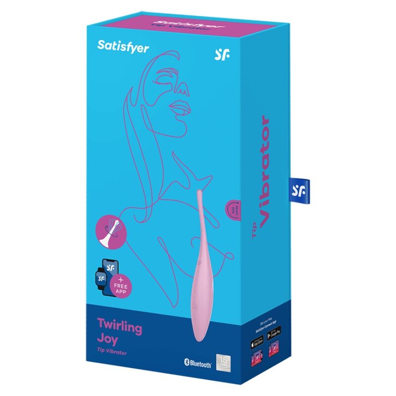 SATISFYER - VIBRATEUR  POINTE DE CLIT TWIRLING JOY ROSE