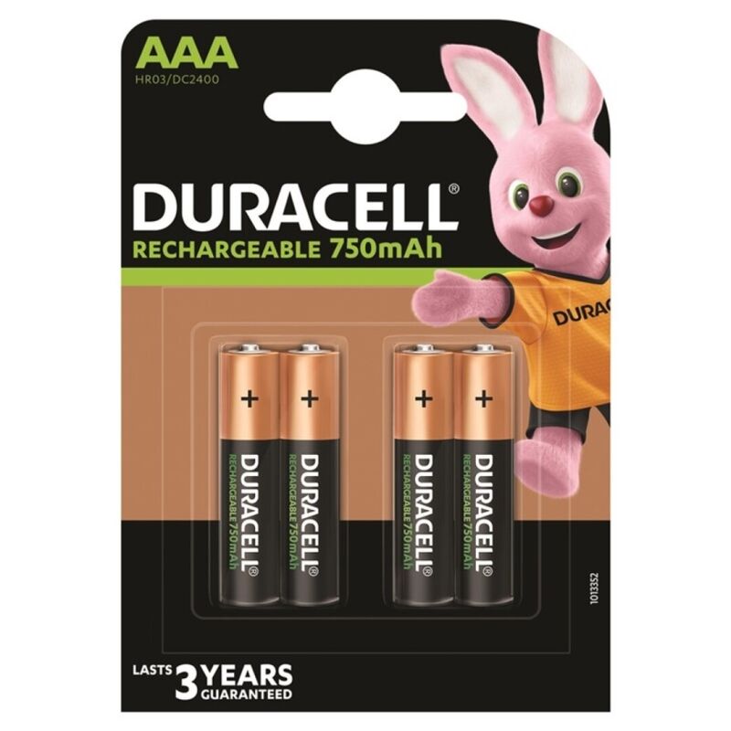 DURACELL - BATTERIE RECHARGEABLE HR03 AAA 750mAh 4 UNIT?