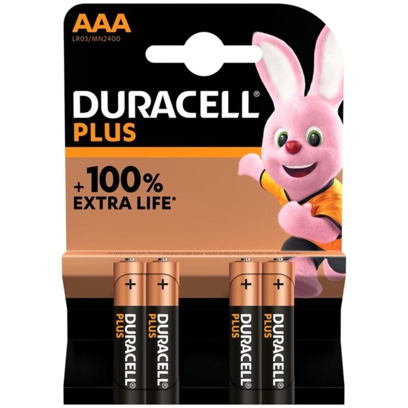 DURACELL - PILE ALCALINE PLUS POWER 100 AAA LR03 4 UNITÉS ?