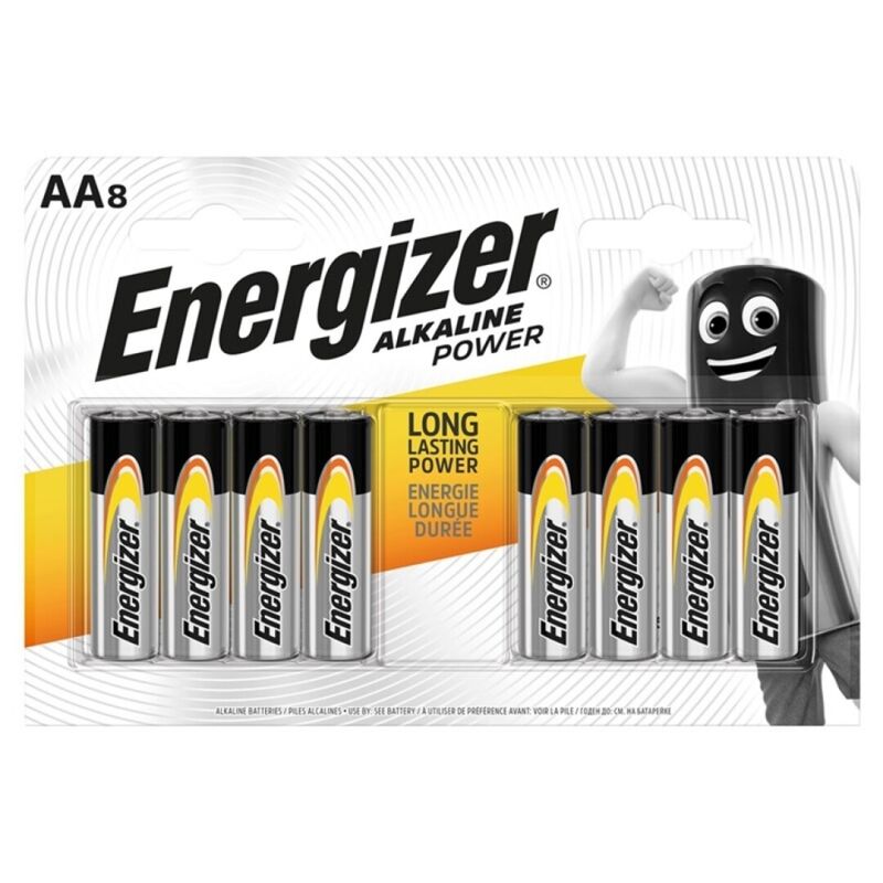 ENERGIZER - PILE ALCALINE POWER AA LR6 8 UNITÉS ?