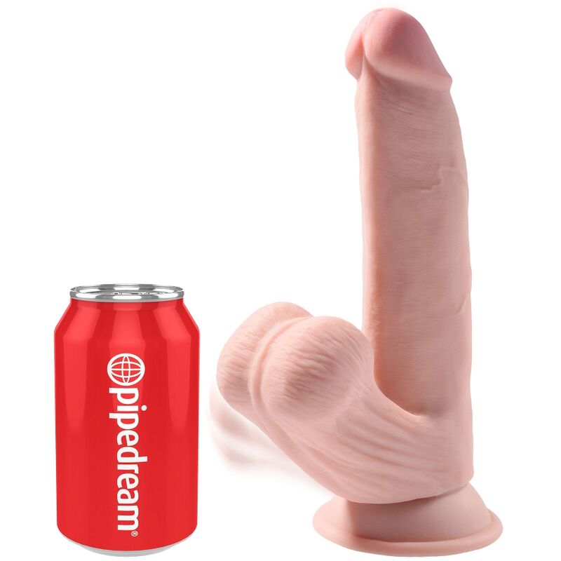 KING COCK - BALLES GODE 3D PLUS 24,5 CM PEAU CLAIRE