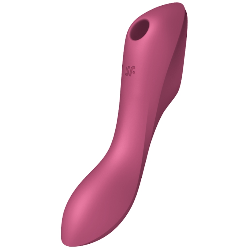 SATISFYER - STIMULATEUR ET VIBRATEUR CURVY TRINITY 3 ROUGE