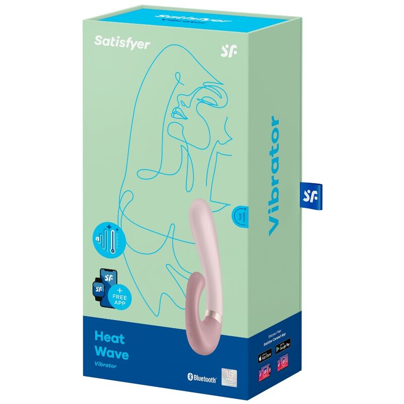 SATISFYER - VIBRATEUR À ONDE DE CHALEUR APPLICATION ROSE