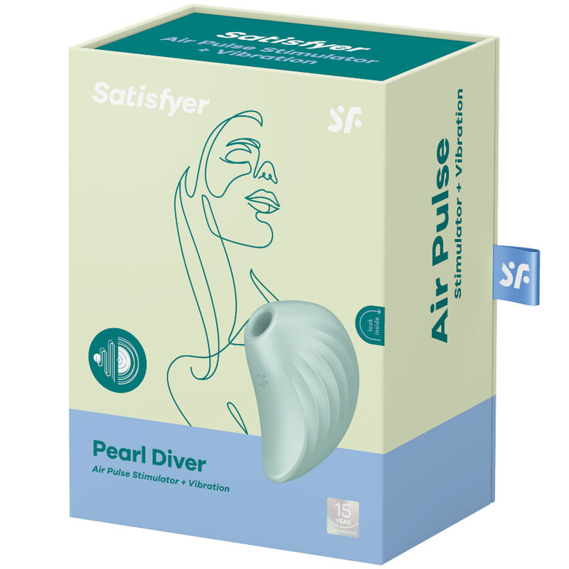 SATISFYER - STIMULATEUR ET VIBRATEUR PEARL DIVER VERT