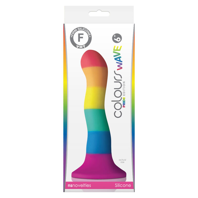 FIERTÉ - GODE DRAPEAU LGBT VAGUE 17 CM