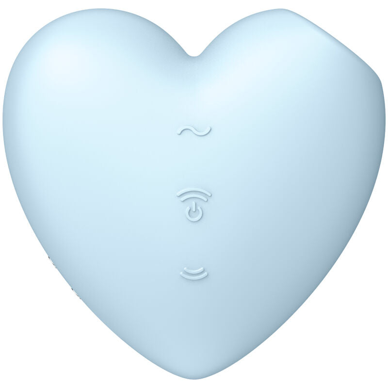 SATISFYER - CUTIE HEART STIMULATEUR ET VIBRATEUR DE PULSE D'AIR BLEU