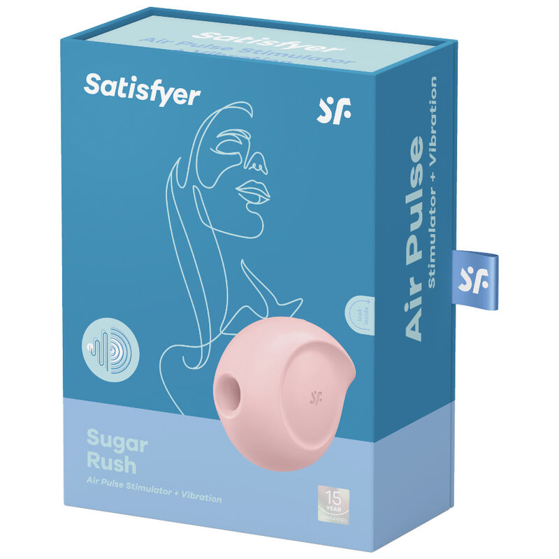 SATISFYER - STIMULATEUR ET VIBRATEUR D'IMPULSIONS D'AIR SUGAR RUSH ROSE