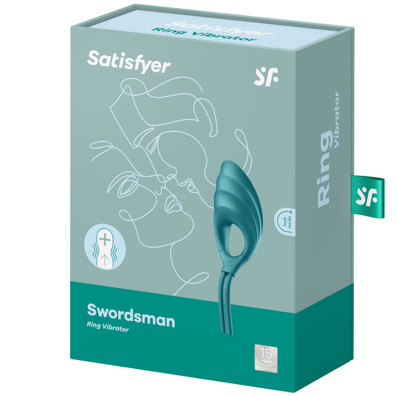 SATISFYER - VIBRATEUR ANNEAU SWORDSMAN VERT