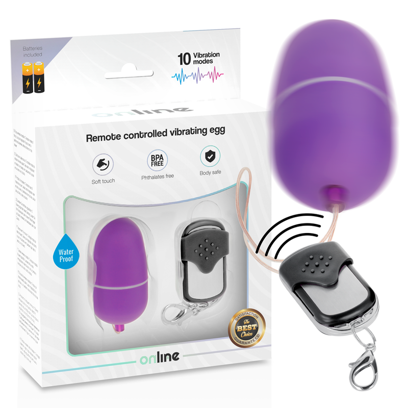 EN LIGNE - OEUF VIBRANT TÉLÉCOMMANDE M LILAS