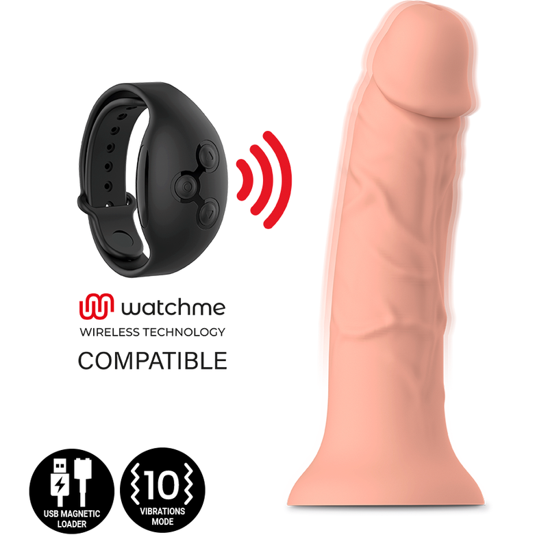 MYTHOLOGIE - ASHER ORIGINAL DILDO S - VIBRATEUR COMPATIBLE AVEC LA TECHNOLOGIE SANS FIL WATCHME