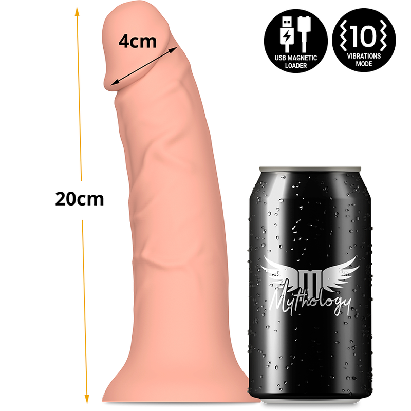 MYTHOLOGIE - ASHER ORIGINAL DILDO M - VIBRATEUR COMPATIBLE AVEC LA TECHNOLOGIE SANS FIL WATCHME