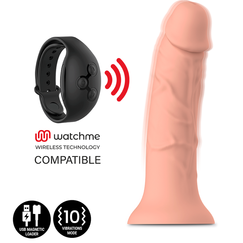 MYTHOLOGIE - ASHER ORIGINAL DILDO M - VIBRATEUR COMPATIBLE AVEC LA TECHNOLOGIE SANS FIL WATCHME