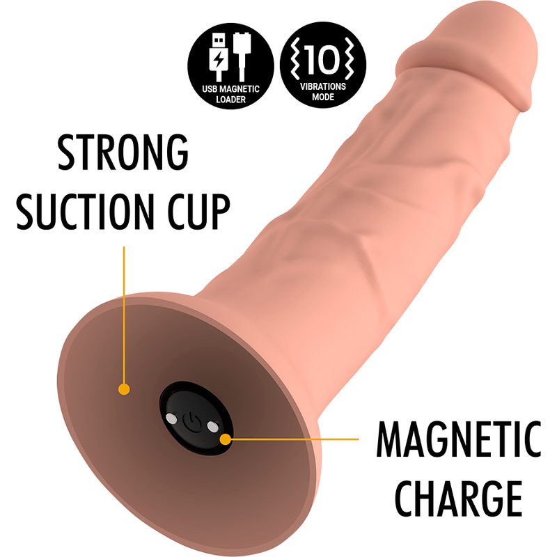 MYTHOLOGIE - ASHER ORIGINAL DILDO M - VIBRATEUR COMPATIBLE AVEC LA TECHNOLOGIE SANS FIL WATCHME