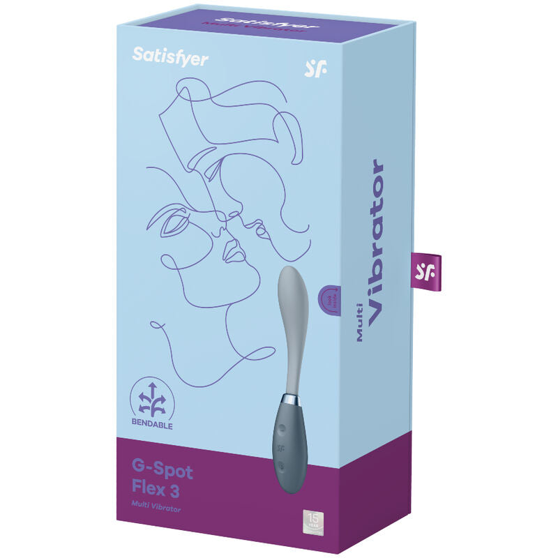 SATISFYER - VIBRATEUR MULTI G-SPOT FLEX 3 GRIS