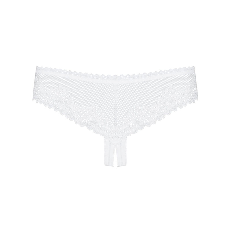 OBSESSIVE - STRING ALABASTRA SANS CROCHET BLANC S/M