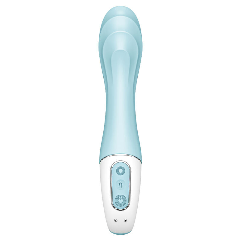 SATISFYER - VIBRATEUR POMPE A AIR 5+ APP GONFLABLE VIBRATEUR G-SPOT BLEU