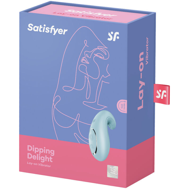 SATISFYER - VIBRATEUR POSER DIPPING DELIGHT BLEU