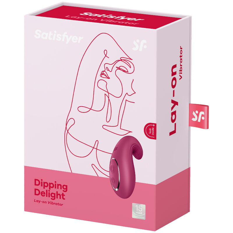 SATISFYER - VIBRATEUR POSER DIPPING DELIGHT BLEU