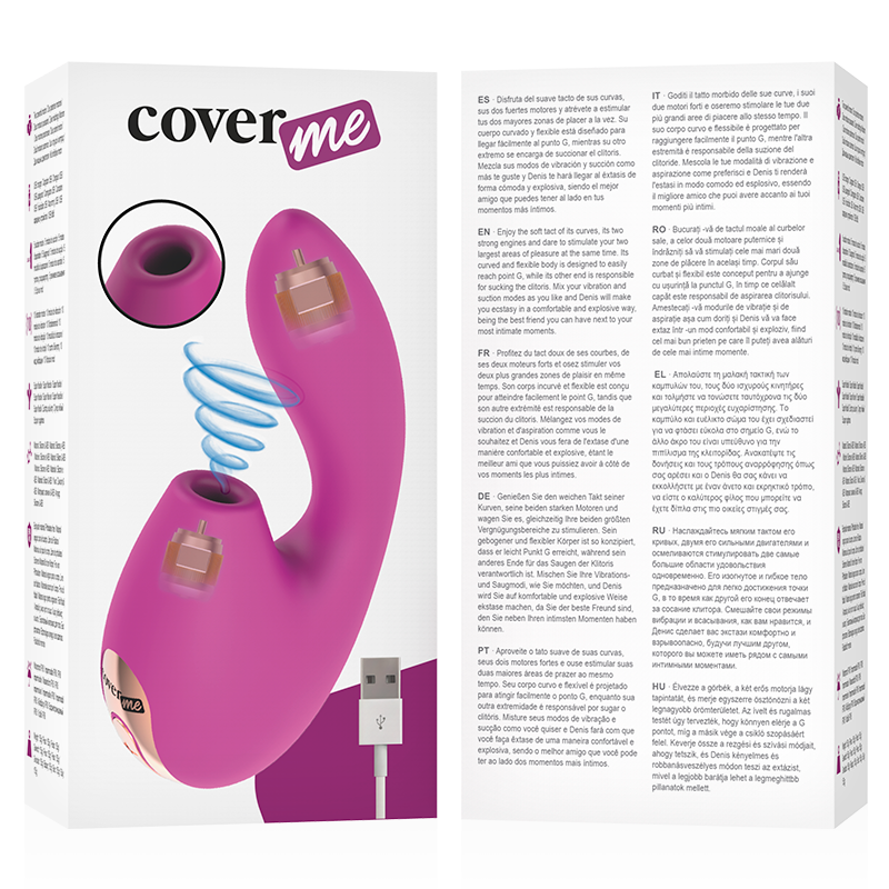 COVERME - ASPIRATION CLITORALE ET VIBRATEUR PUISSANT RUSH G-SPOT