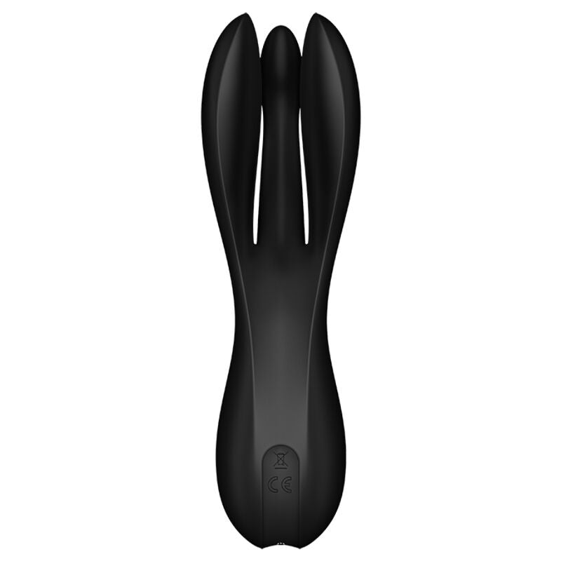 SATISFYER - VIBRATEUR THREESOME 2 NOIR