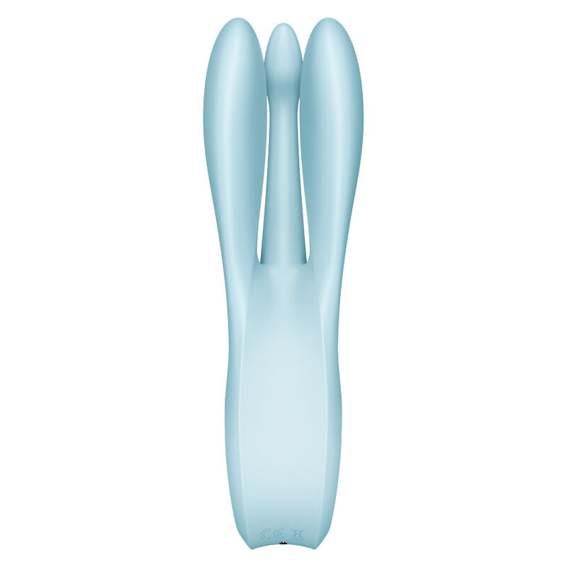 SATISFYER - VIBRATEUR THREESOME 1 BLEU