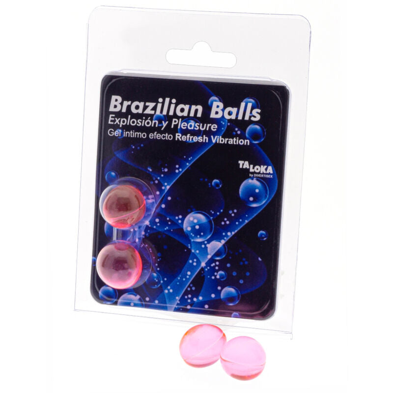 TALOKA - 2 BALLES BRÉSILIENNES EFFET RAFRAÎCHISSANT GEL VIBRANT EXCITANT