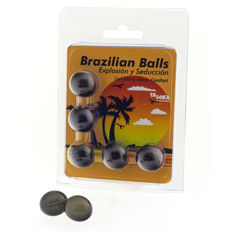 TALOKA - 5 BOLAS BRASILEÑAS EXCITANTE GEL EFECTO CONFORT