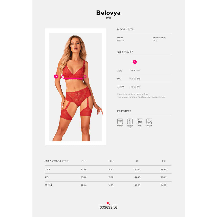 OBSESSIVE - SOUTIEN-GORGE BELOVYA XS/S