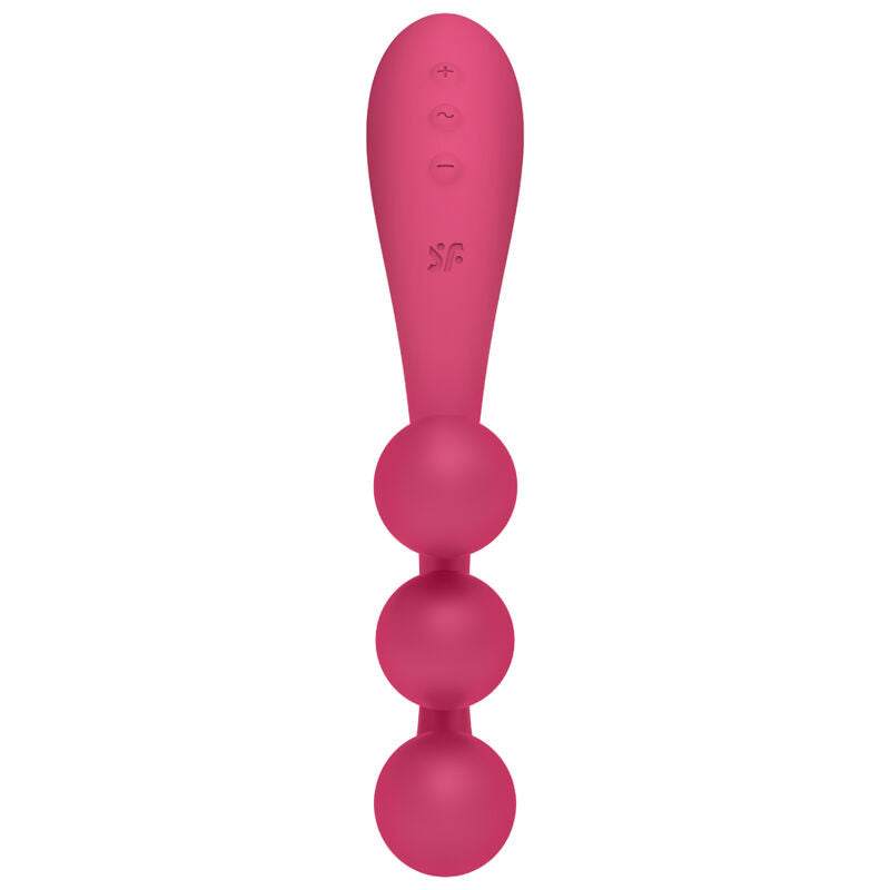 SATISFYER - VIBRATEUR MULTI TRI BALLE 1 ROUGE