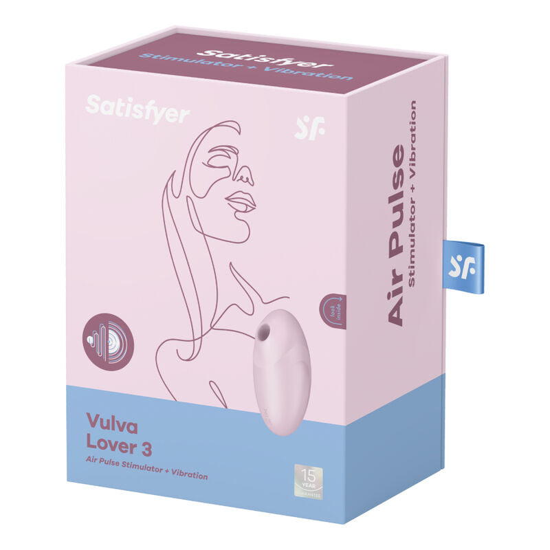 SATISFYER - STIMULATEUR ET VIBRATEUR VULVA LOVER 3 NOIR