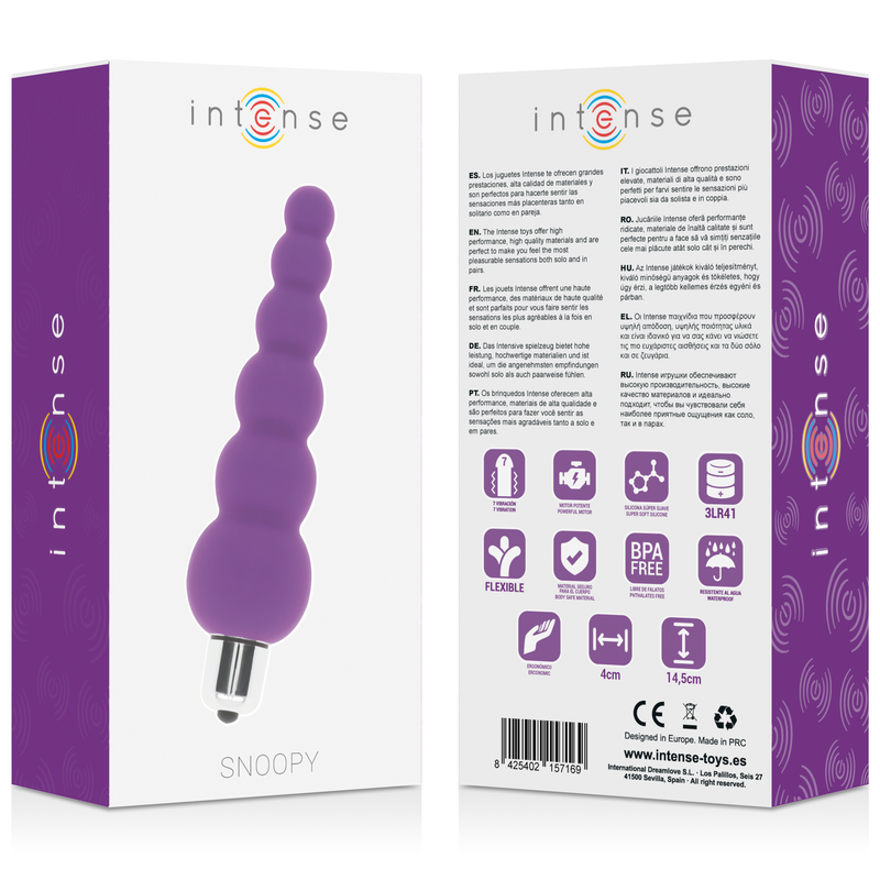 INTENSE - SNOOPY 7 VITESSES SILICONE LILAS